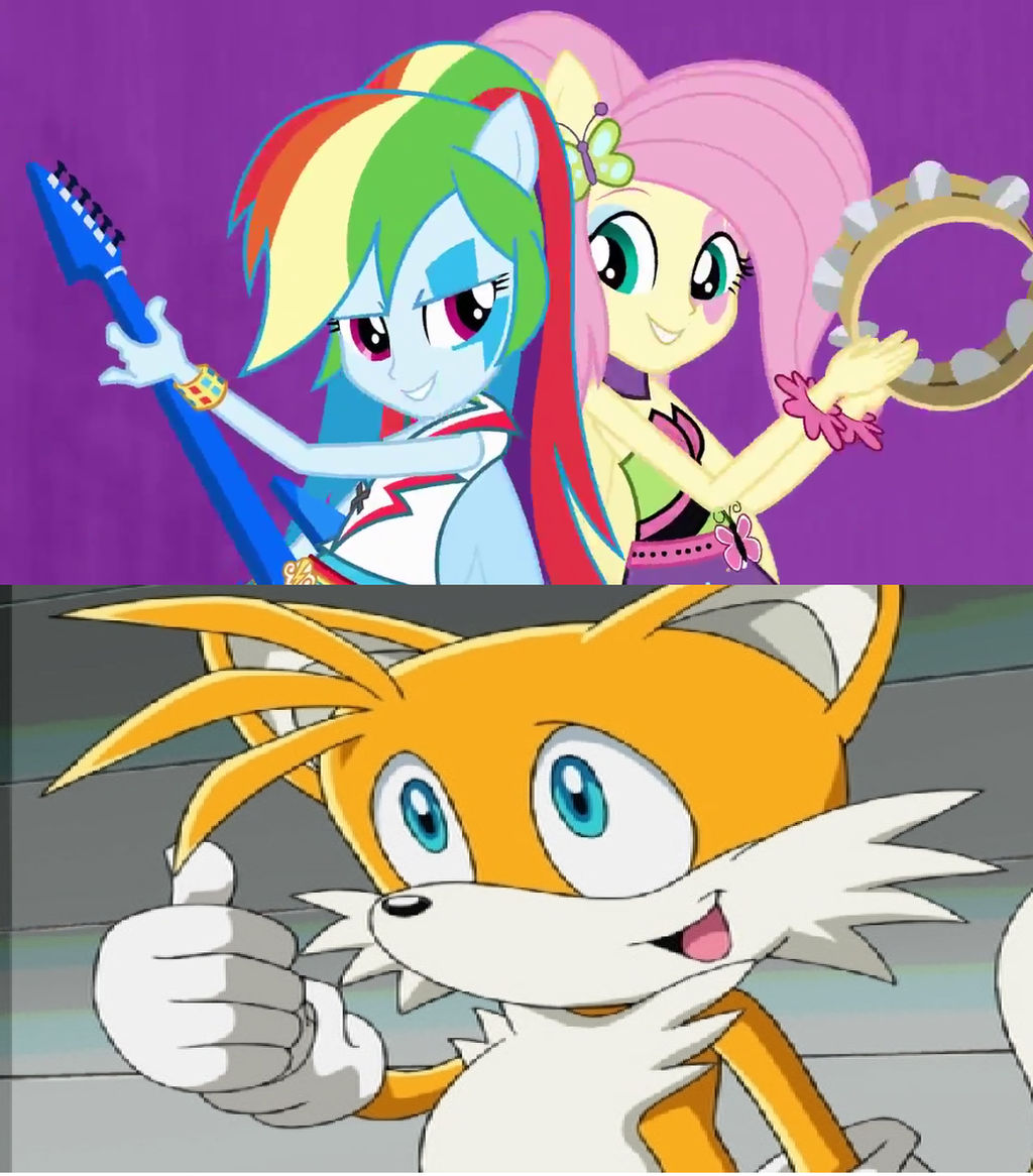 Tails approves Rainbow rocks.