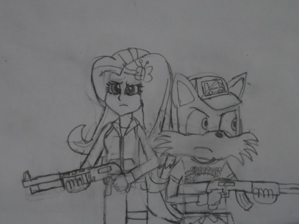 Left 4 Dead:fluttershy and tails.