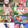 Sakura Haruno and Amy Rose