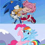 Sonic x and My Little Pony Comparison 2.