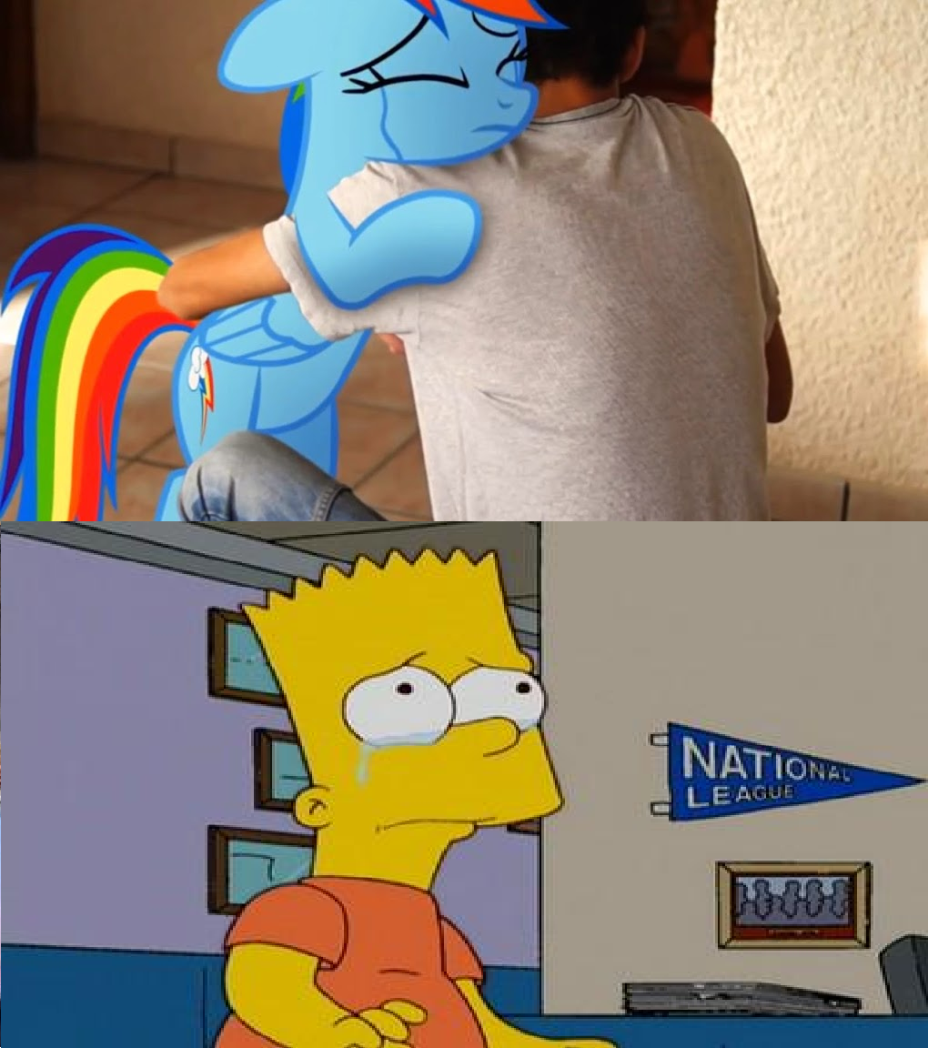 Bart Simpson reaction My Little Dashie.