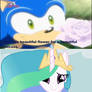 Sonic x Princess Celestia.