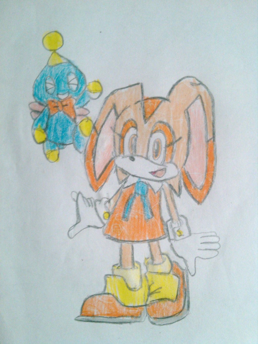 Cream The Rabbit Colors Reverse Cream The Rabbit Colored by brandonale on DeviantArt