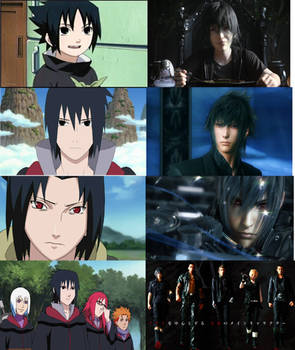 Sasuke and Noctis Comparison.