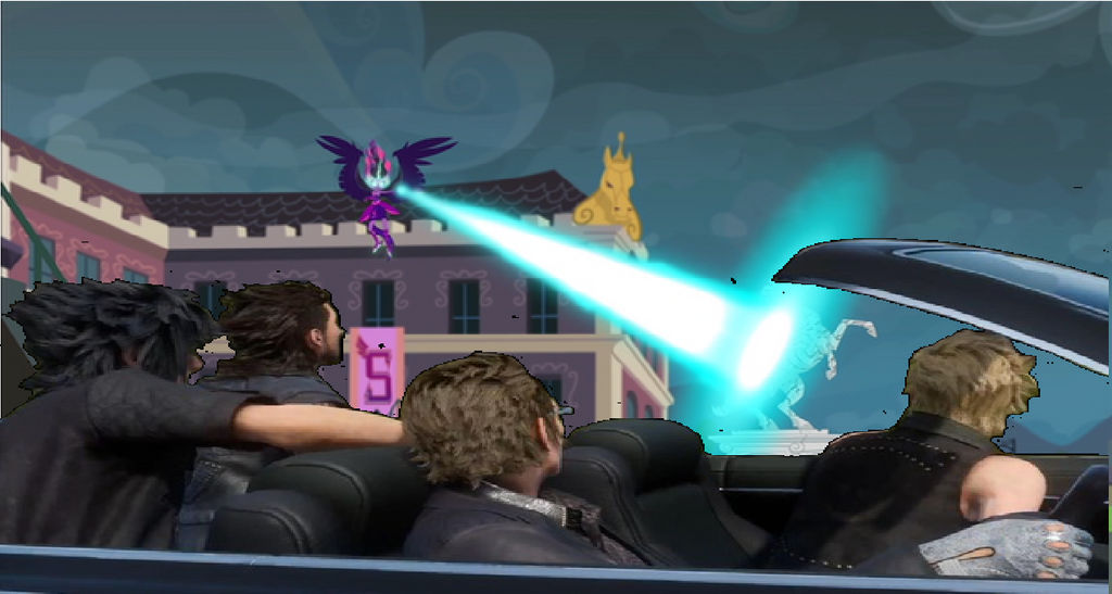 Final Fantasy XV Car Meme-Midnight Sparkle. by brandonale