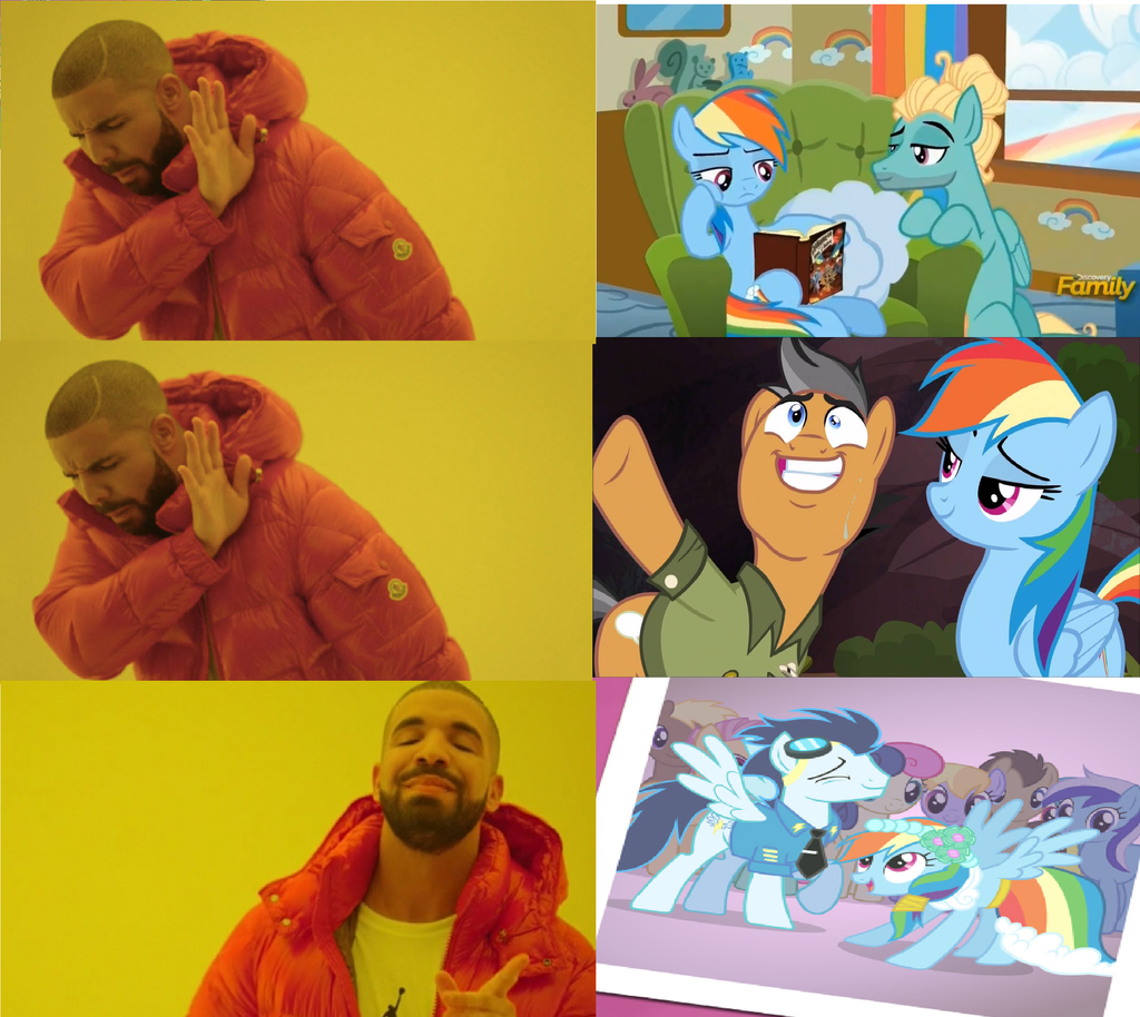 Drake Hotline Bling Approves Meme My Little Pony By Brandonale On.