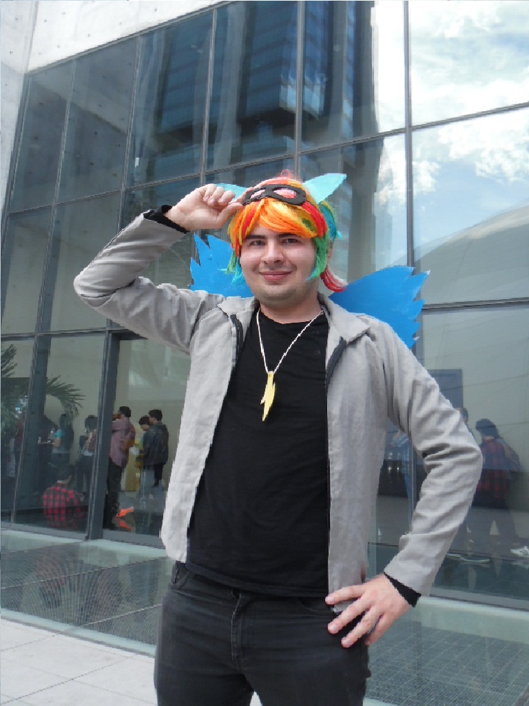 Rainbow Dash Quicksilver Mashup Cosplay.