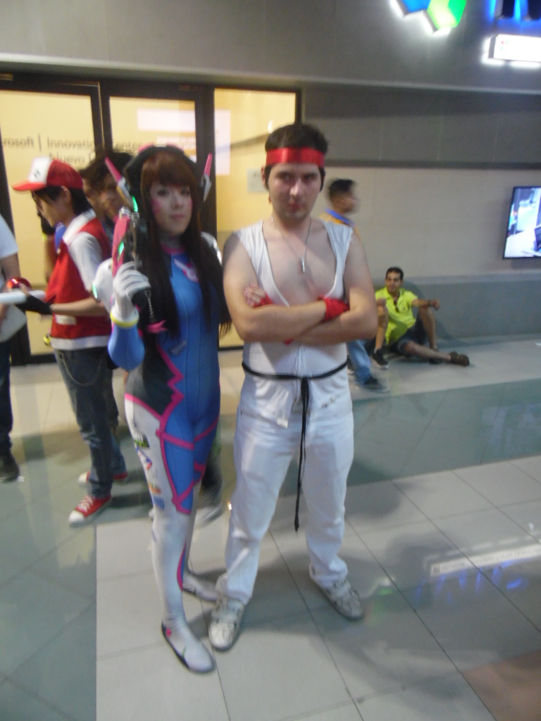 D.va and Ryu Cosplay.