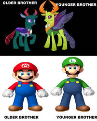 My Little Pony and Mario Bros Comparison.