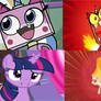 Unikitty and Twilight Sparkle Comparison.