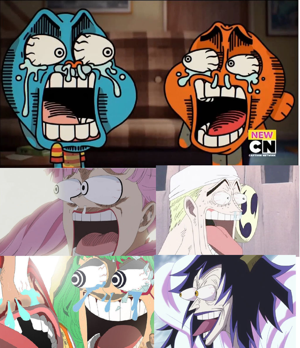 The Amazing World of Gumball/One Piece Comparison. by brandonale on