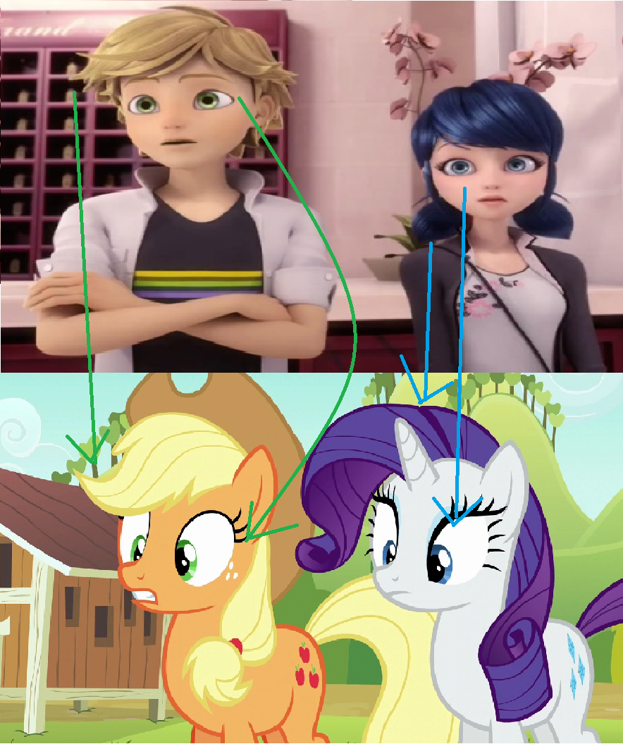 Mlp Comparisons Miraculous Ladybug/My Little Pony Comparison. by brandonale on DeviantArt