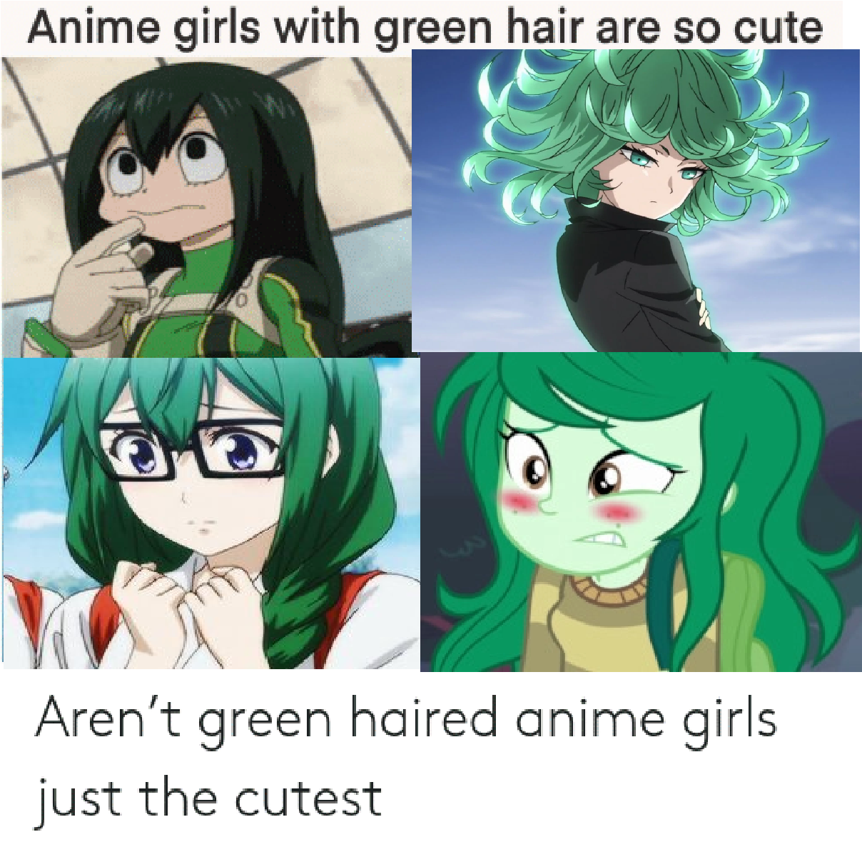 Anime Hair Color Meme (Girls) by StellarFairy on DeviantArt