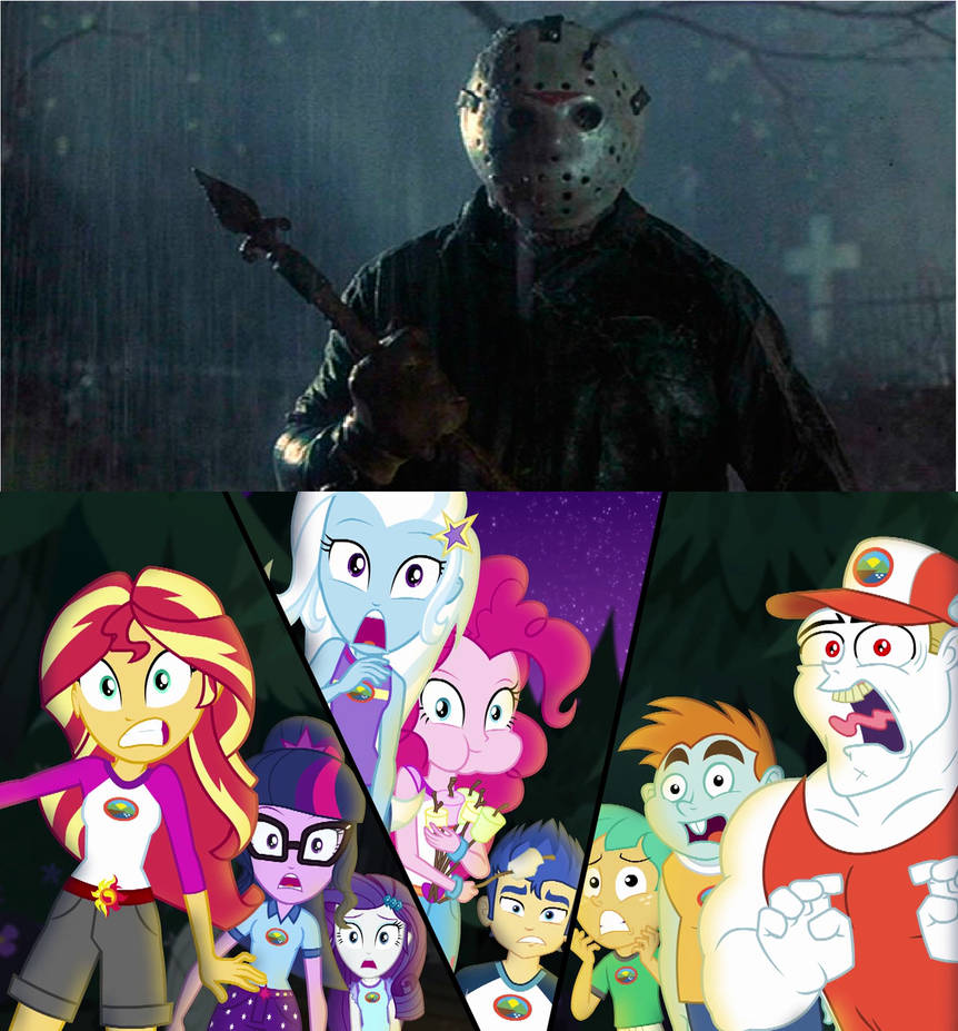Mlp Jason Equestria Girls Scared of Jason Voorhees. by brandonale on DeviantArt