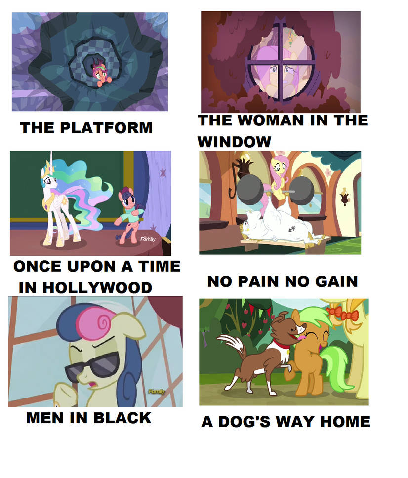Movies Portrayed By My Little Pony 12 meme. by brandonale on DeviantArt