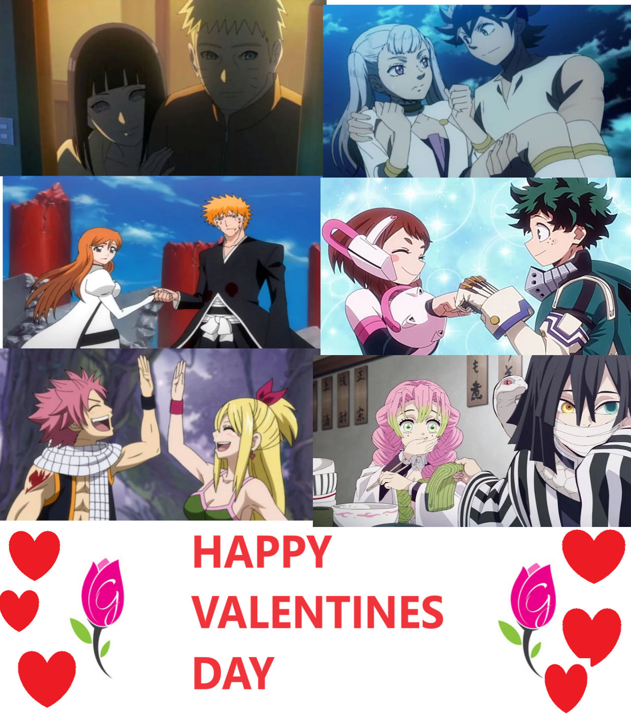 Happy Valentines Day 3 anime edition. by brandonale on DeviantArt