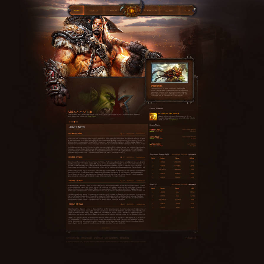 World of Warcraft Layout by DataBase379 on DeviantArt