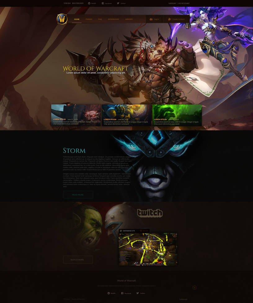 World of Warcraft Layout #6 by DataBase379 on DeviantArt