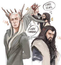 Thranduil vs Thorin - wip -