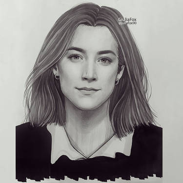 Saoirse Ronan portrait 1 by FantasminhaCamarada on DeviantArt