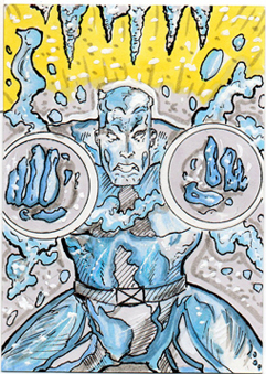 Iceman sketch card