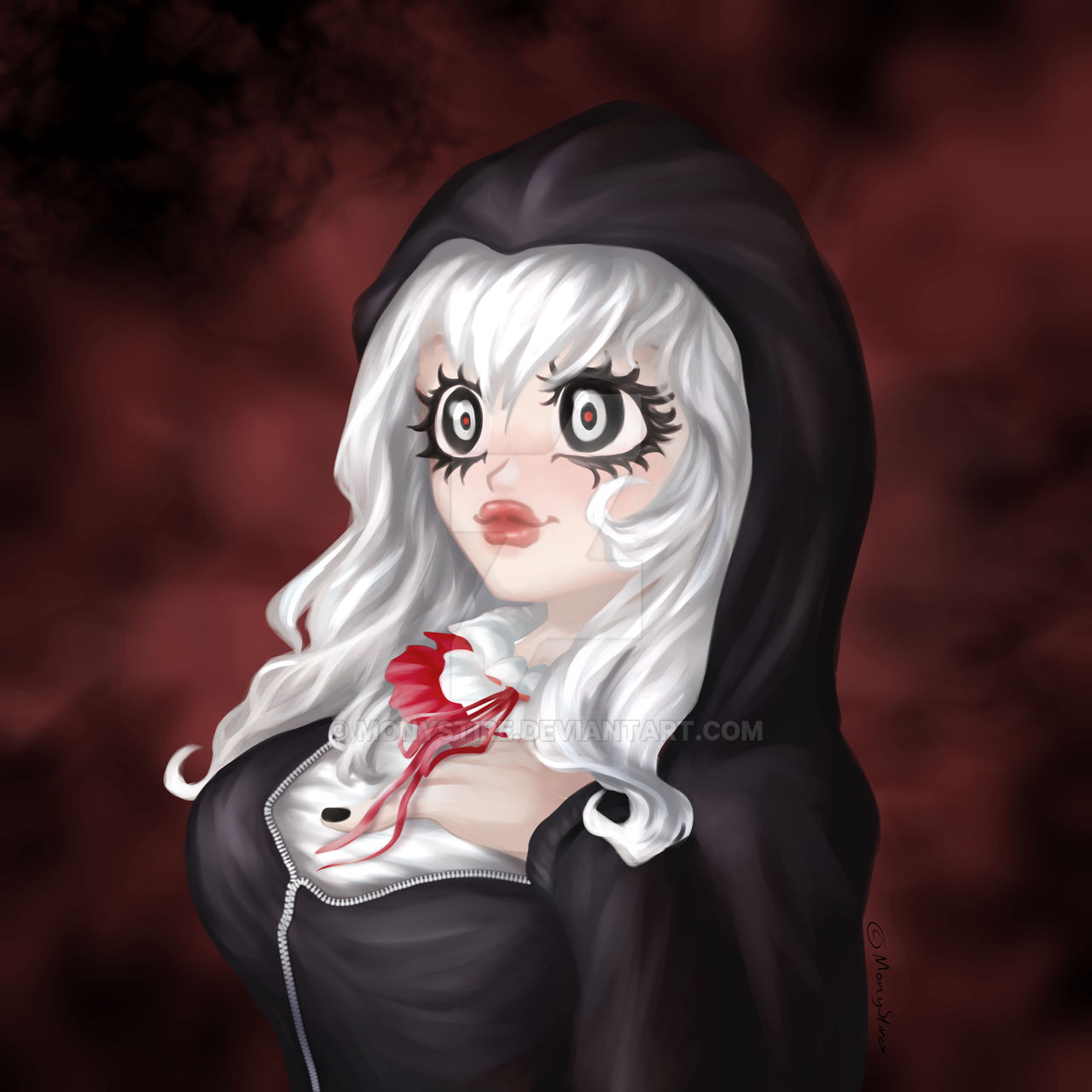 Jeff the Killer anime girl, MonyStire, no gore by MonyStire on DeviantArt