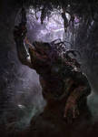 Swamp dwelling monster by Andrei-Pervukhin