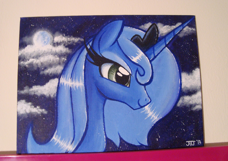 Luna on Canvas