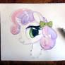 Sweetie Belle 3D Watercolor Painting