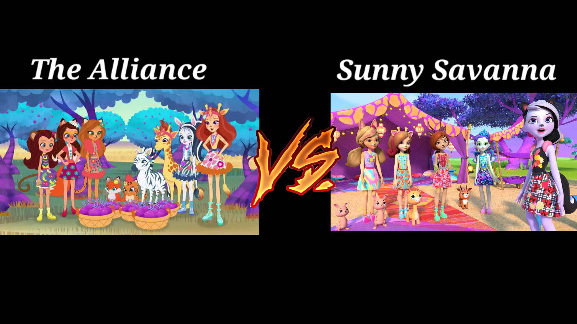 The Alliance vs Sunny Savanna Enchantimals Who Win by SuperSkibidiToiletTV  on DeviantArt
