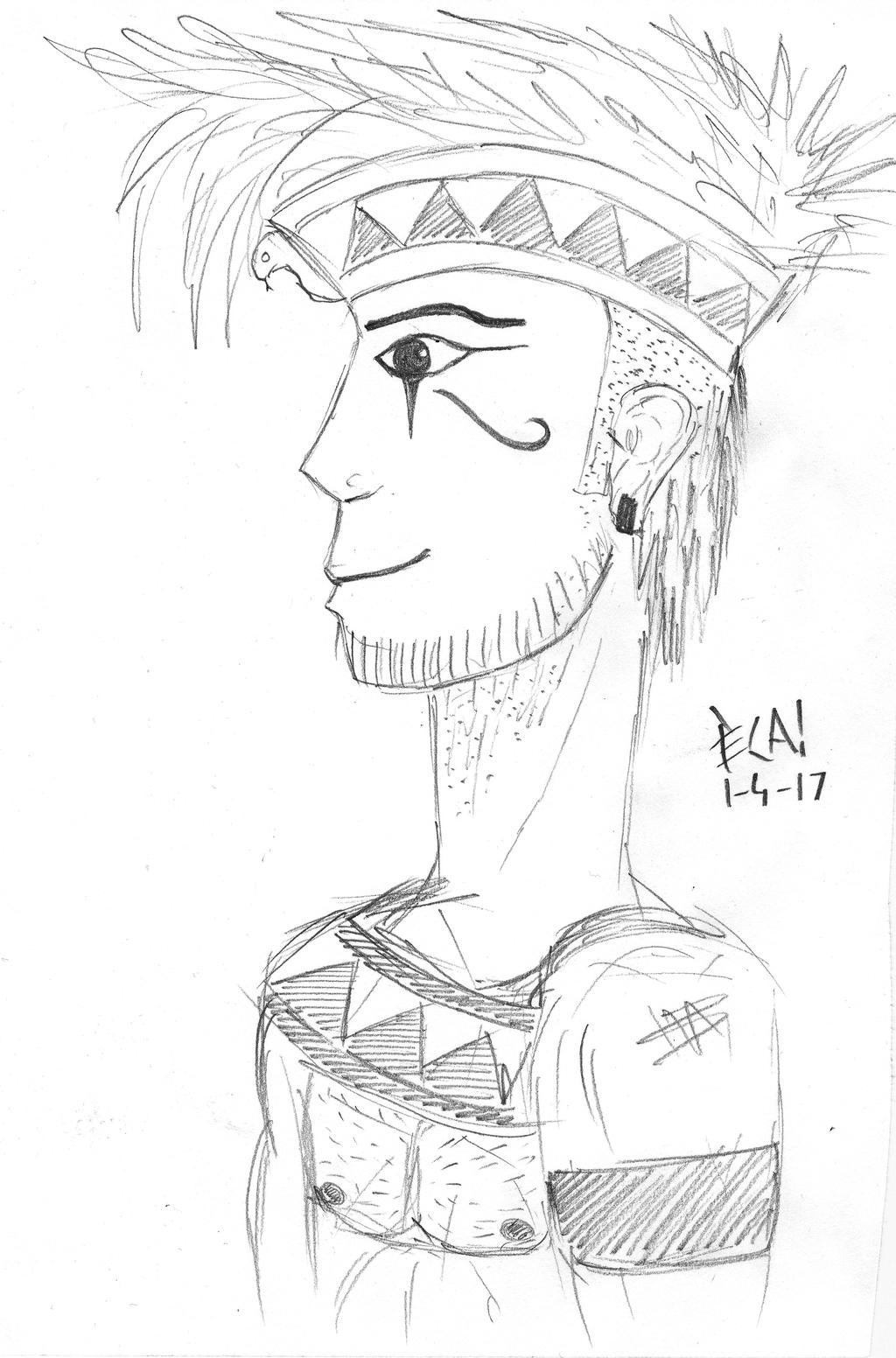 Ancient Egypt Guy Rand Drawing by Graysmirks on DeviantArt
