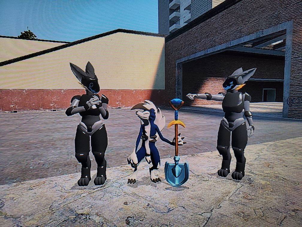 Meet my three protogen OCs (I made these protogens in Garry's Mod