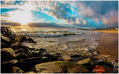 Newport beach sunset