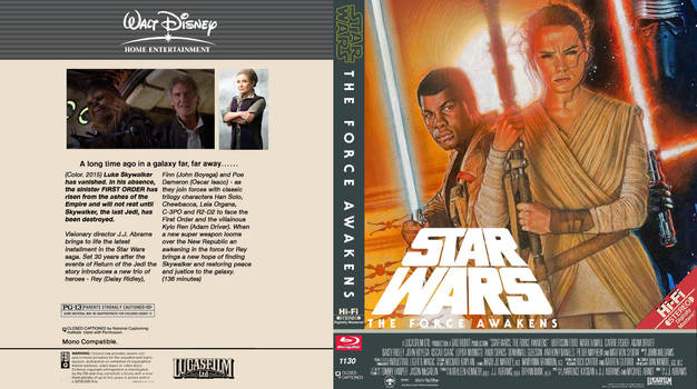 The Force Awakens Vintage Bluray Box Art Collage