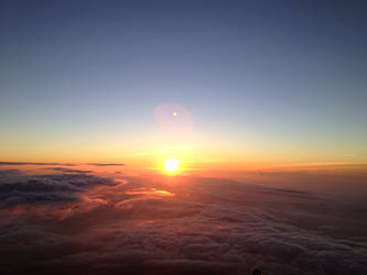 Sunset on top of Fuji san