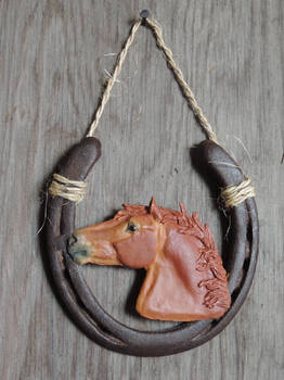 Chestnut horse wall hanging