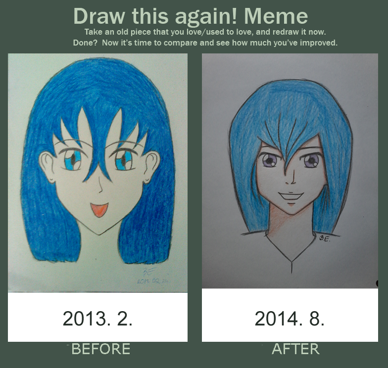 Before And After - Draw this Again! Meme 2