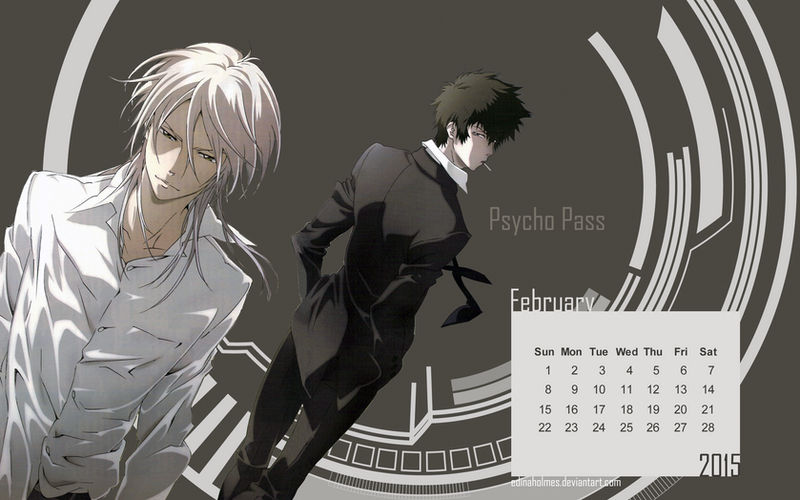 Calendar Wallpaper February 15 Psycho Pass By Edinaholmes On Deviantart Calendar Wallpaper February 15 Psycho Pass By Edinaholmes On Deviantart