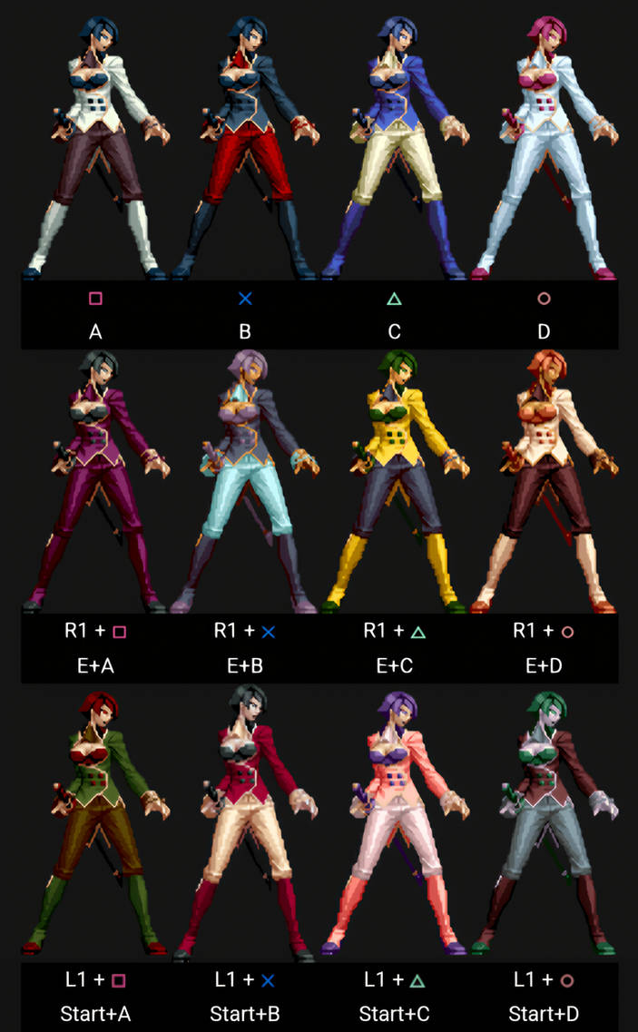 Ps2 Variations Elisabeth Kofxi PS2 All COLOR Variations by TheJdvt on DeviantArt