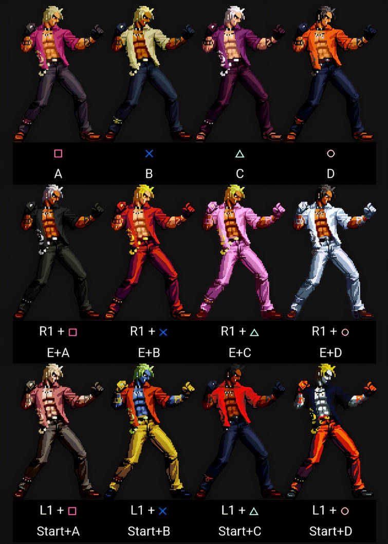 Ps2 Variations Shen woo Kofxi PS2 All COLOR Variations by TheJdvt on DeviantArt