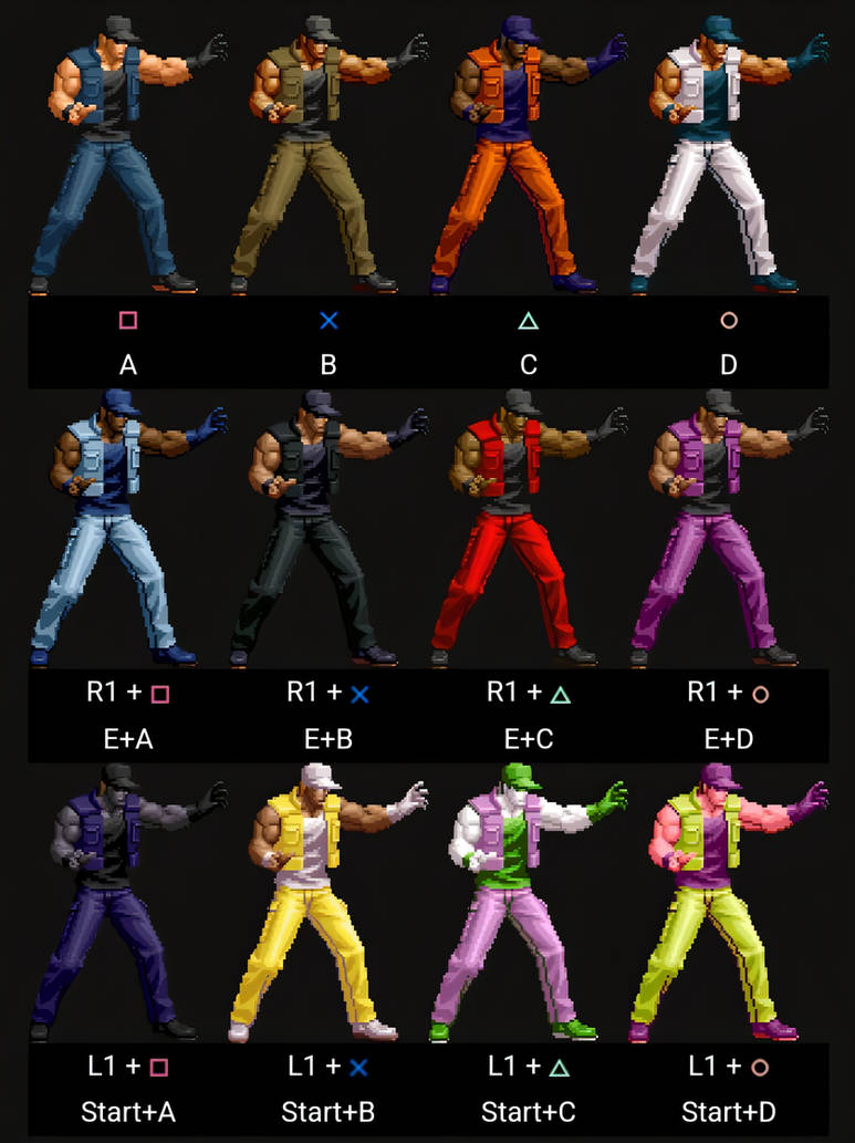 Ps2 Variations Clark kofxi PS2 All COLOR Variations by TheJdvt on DeviantArt