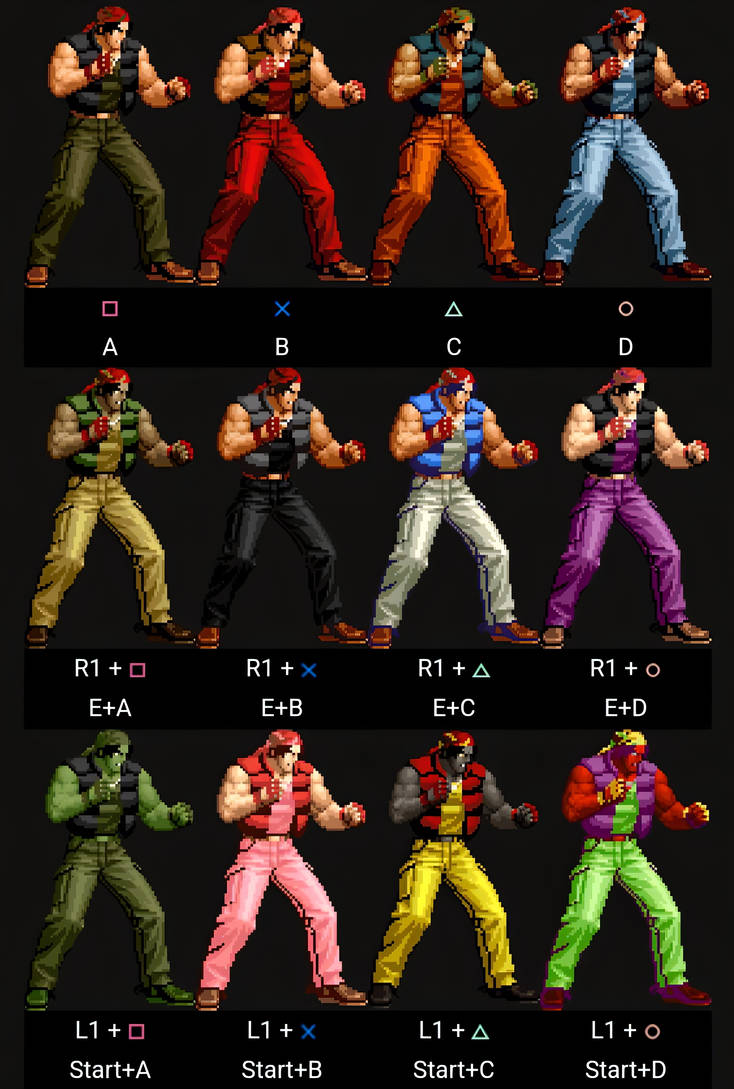 Ps2 Variations Ralf kofxi PS2 All COLOR Variations by TheJdvt on DeviantArt