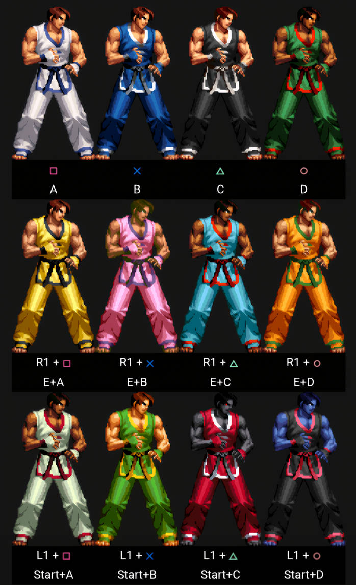 Ps2 Variations Kim kaphwan Kofxi PS2 All COLOR Variations by TheJdvt on DeviantArt