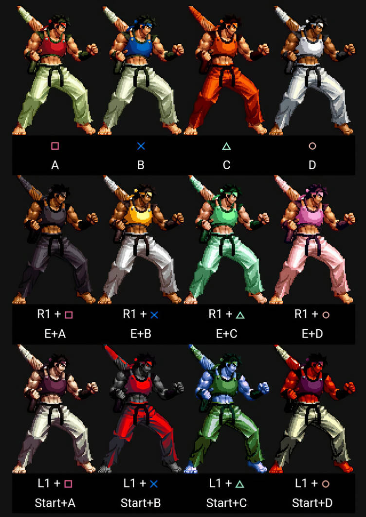 Ps2 Variations Sho Hayate Kofxi PS2 All COLOR Variations by TheJdvt on DeviantArt