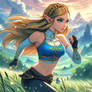 AI Art: Princess Zelda In The Fields