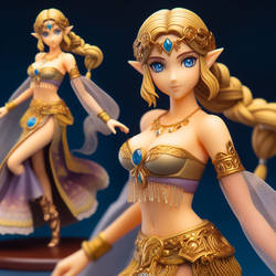 AI Art: Belly Dancing Princess Zelda Figurine