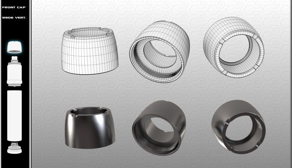 Front-cap Wireframe Render by 4Vector on DeviantArt