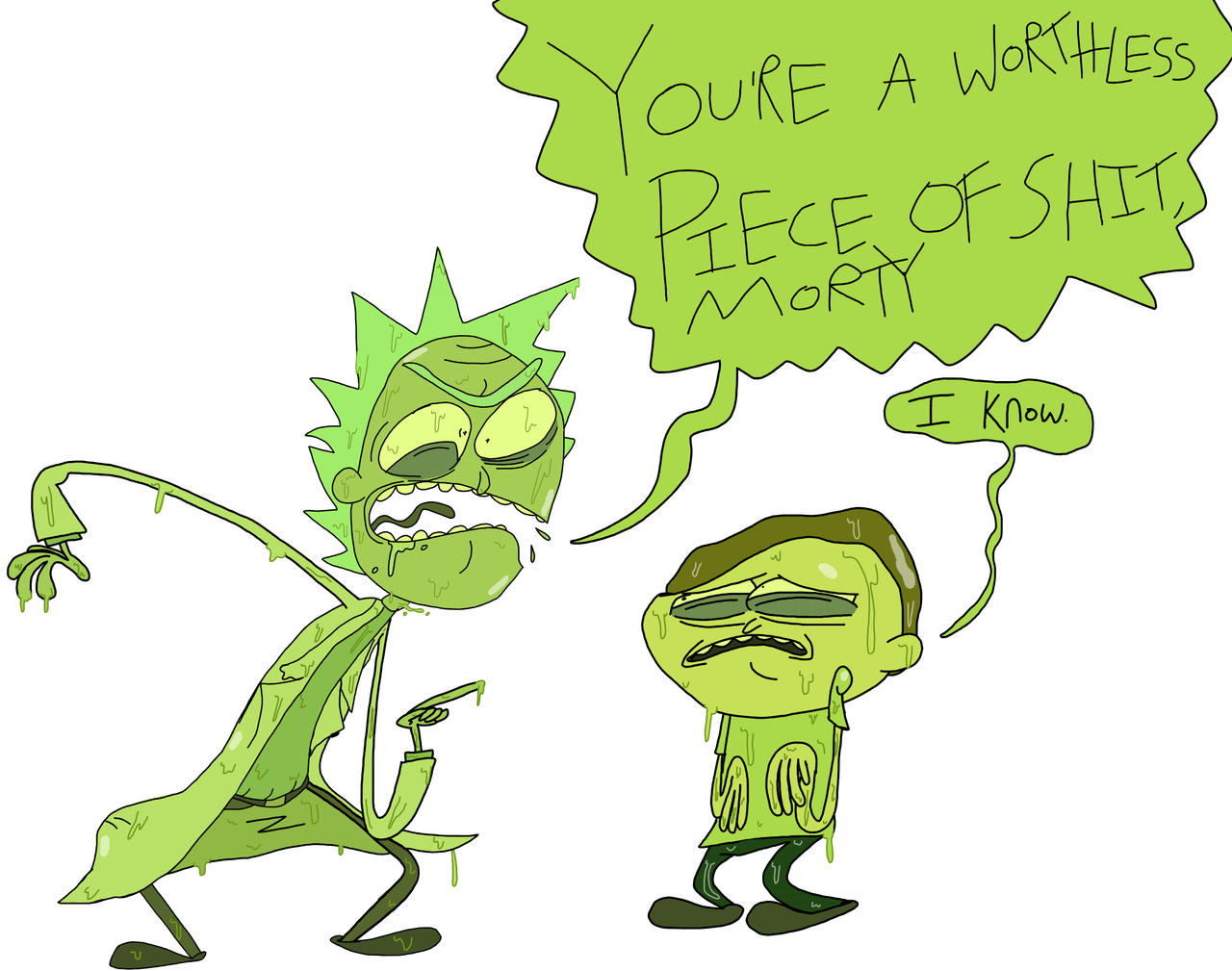 Toxic Ricky Toxic Rick and Morty by JHComixIsKewl on DeviantArt