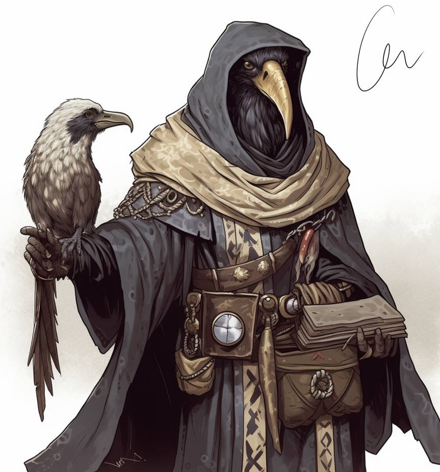 Kenneth Dnd Dnd Kenku Necromancer by DraconicRosalia on DeviantArt