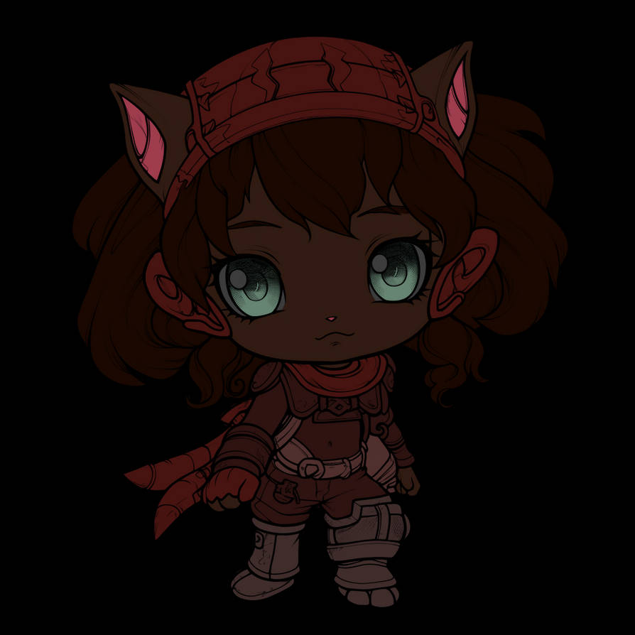 Chibi Werewolf Girl by DraconicRosalia on DeviantArt